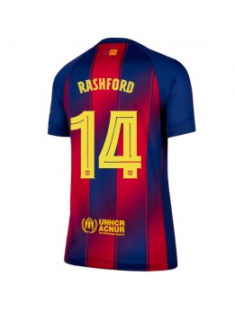 Barcelona Marcus Rashford #14 Replika Hemmakläder Dam 2025-26 Kortärmad